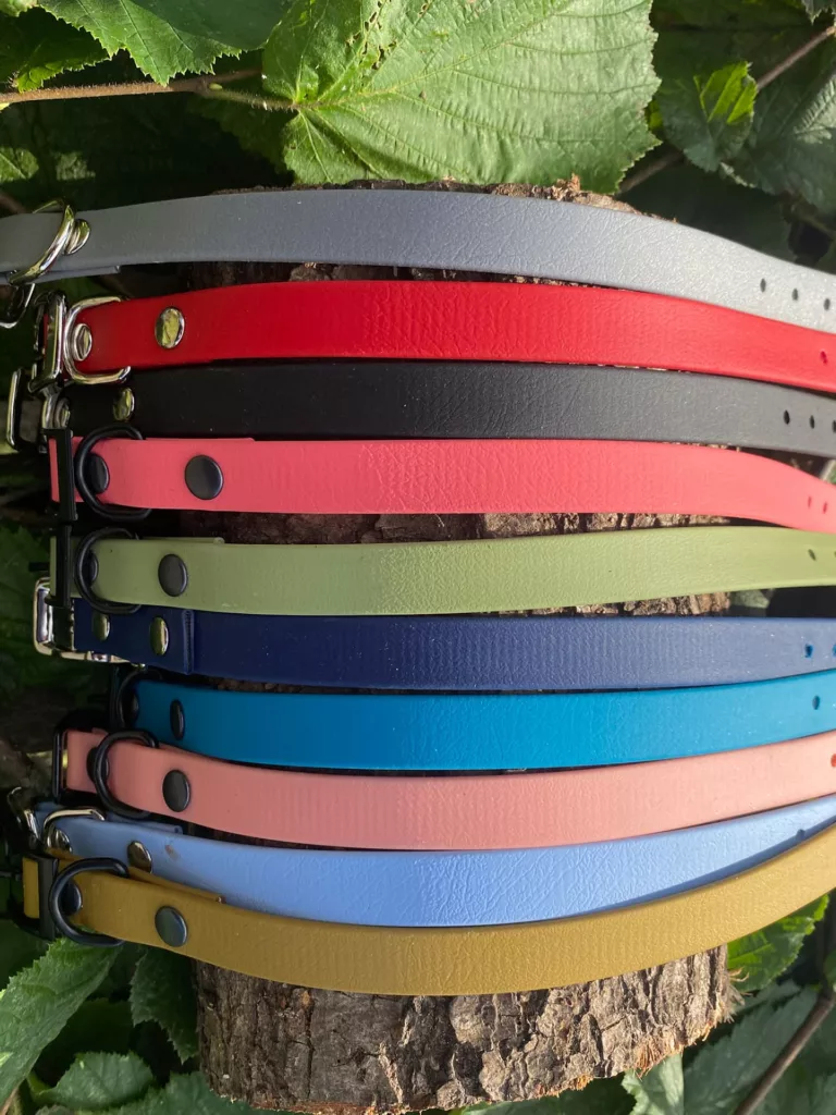 Accessoires au poil animaux fait main, fabrication en Normandie, collier pour chèvre